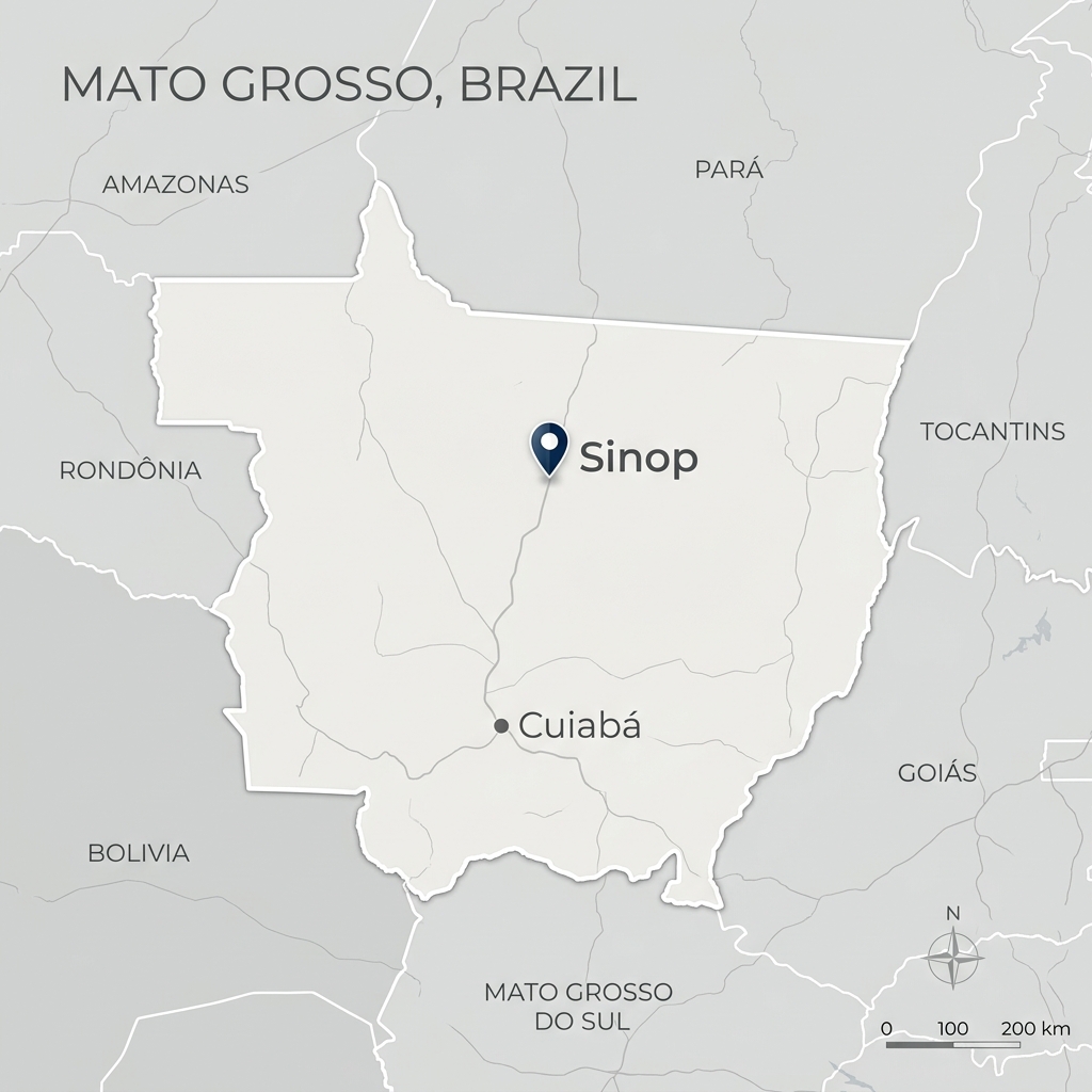 Mapa Mato Grosso Sinop